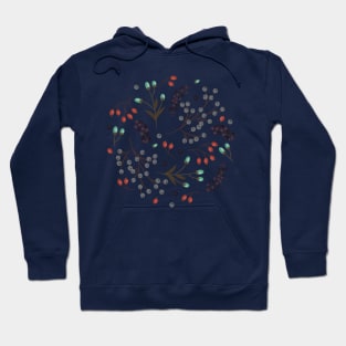 Woodland Berries - Blue Hoodie